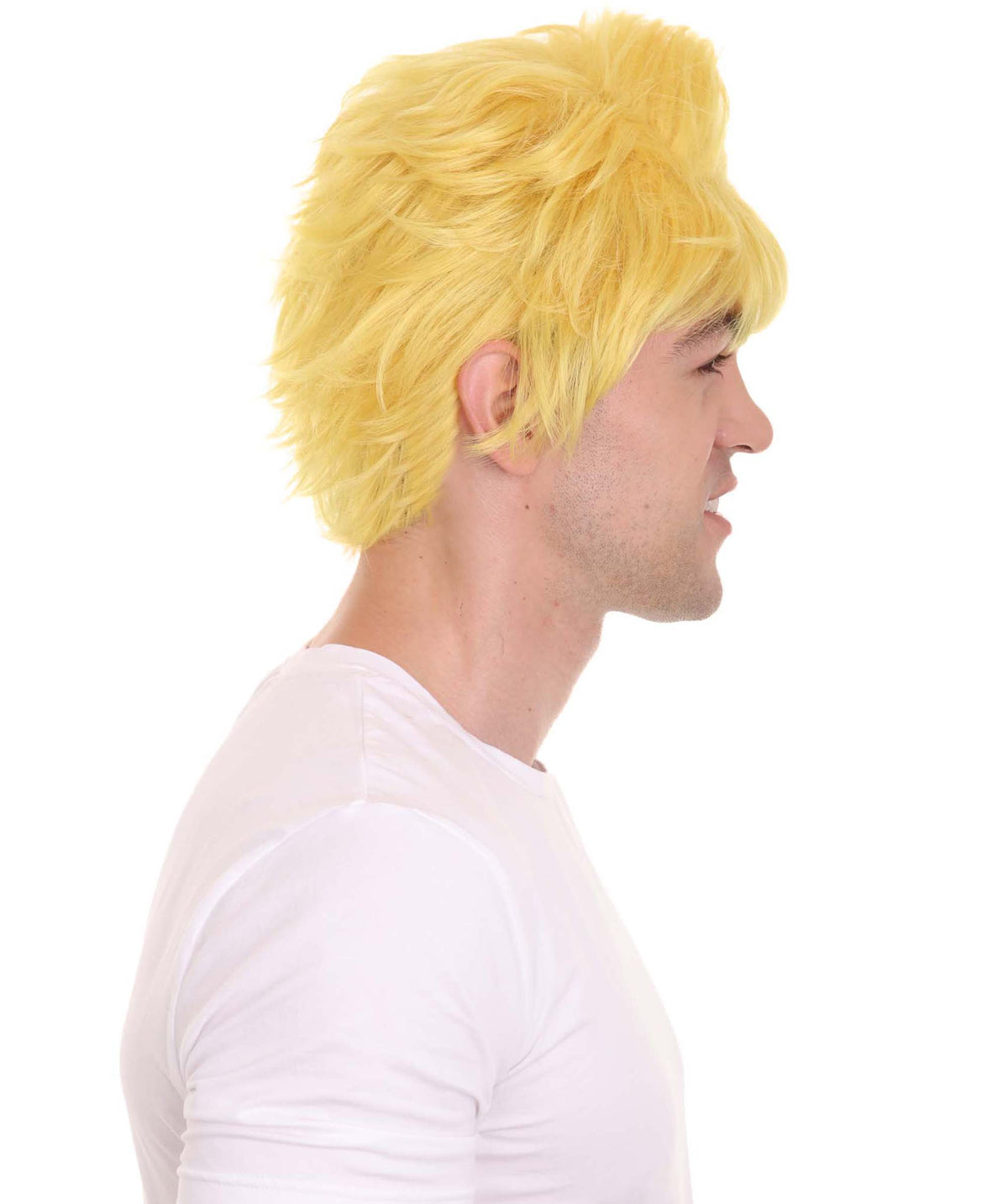 Wigs2you C-222 ウィッグ メンズ コスプレウィッグ ショート オレンジ ブロンド フルウィッグ 耐熱 アニメ コスプレ 仮装 イベント