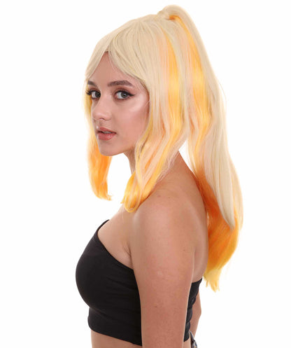 Wigs2you C-227『この素晴らしい世界に祝福を！』ダクネス ウィッグ – 女性用ロング・プラチナブロンド・コスプレウィッグ（フルウィッグ） – アニメコスプレ、ハロウィン、コスチュームイベント用