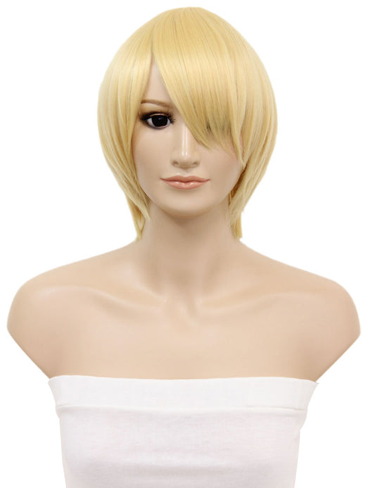 レディースファッション C-061 ショート C-ペールイエロー コスプレヒートスタイラブルウィッグ