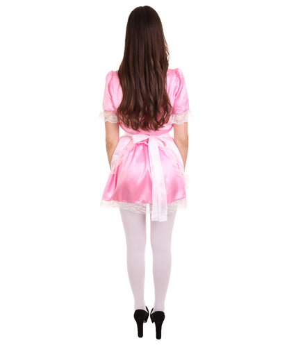 女性用 JCO-343_10 伝統的なメイドユニフォーム ライトピンク コスプレ コスチューム