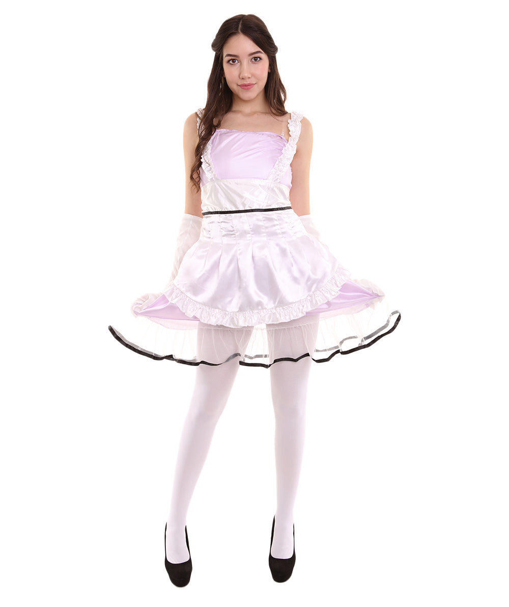 大人用女性 JCO-329_14 セクシーなフレンチメイド制服 ライトパープル コスプレ コスチューム