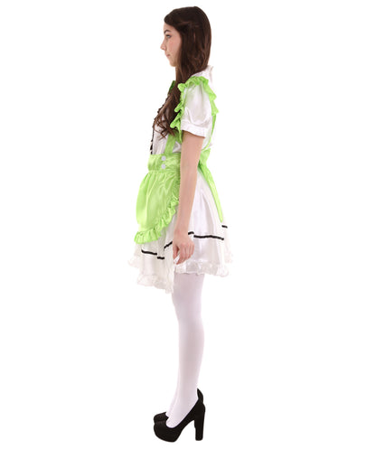 女性用 JCO-326_7 アニメ コスプレ フレンチメイド ファンシー ドレス ライム コスプレ コスチューム
