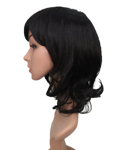 耐熱商品 | ミディアムウィッグ | エアリーカールで女子力UPする人気スタイル | アレンジ自由 | ウィッグネット付き W-160