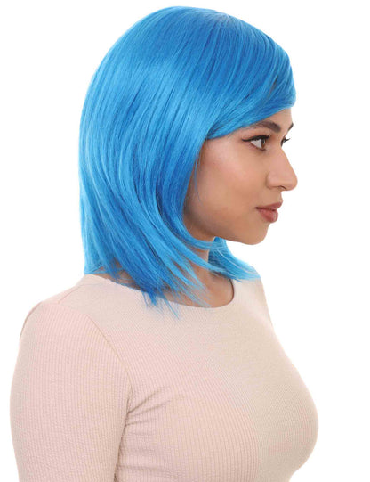 Wigs2you ハロウィン パーティー プレミアム H-1426 簡単に着用でき 快適なフィット感の女性ショート ブルーウィッグ