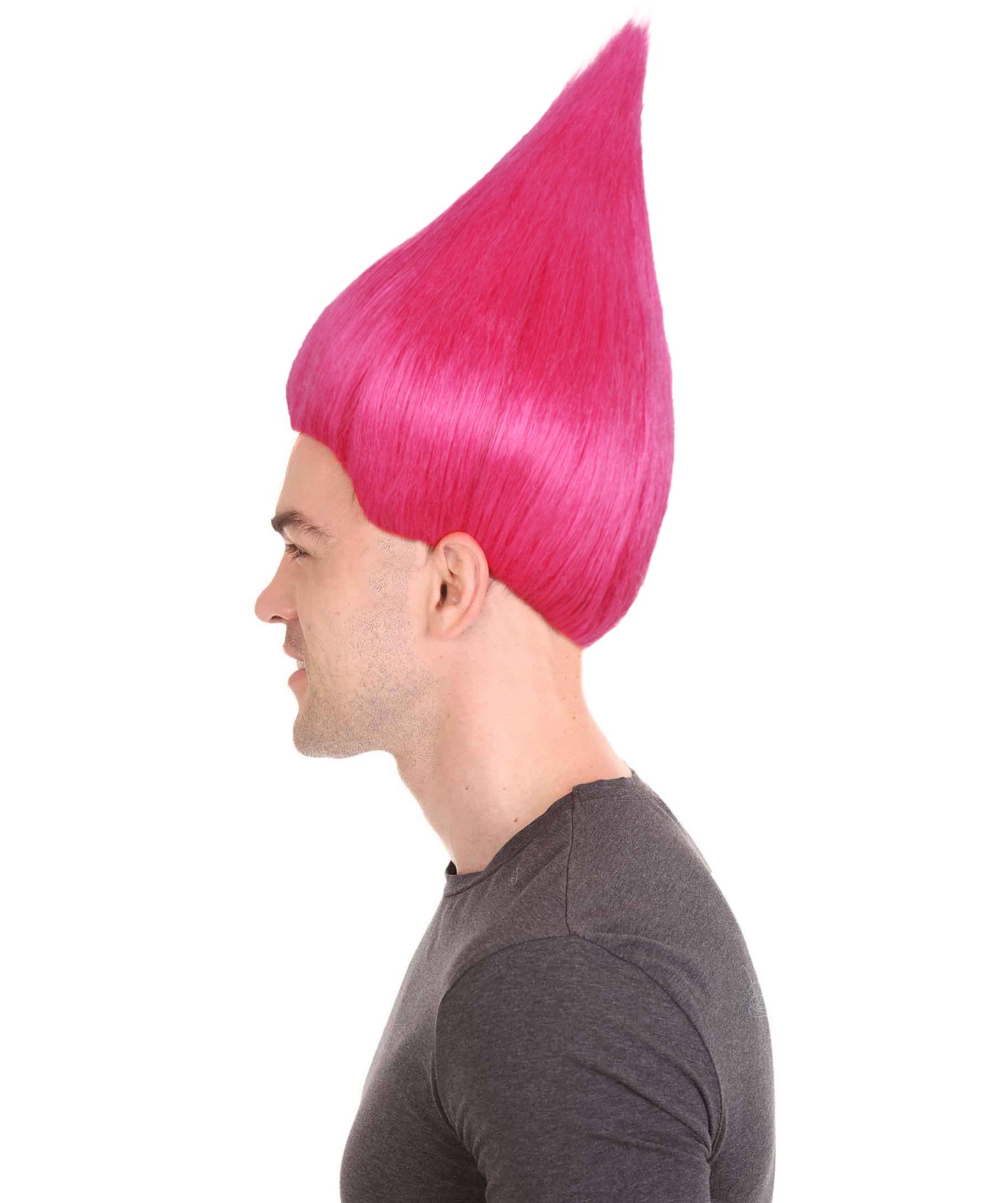 Wigs2you ハロウィンパーティープレミアム メンズ H-624 トロールズウィッグ ネオンピンク