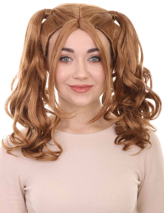 Wigs2you ハロウィンパーティー プレミアム レディース H-766 ドリー ピグテール ウィッグ LLT ブラウンカラー