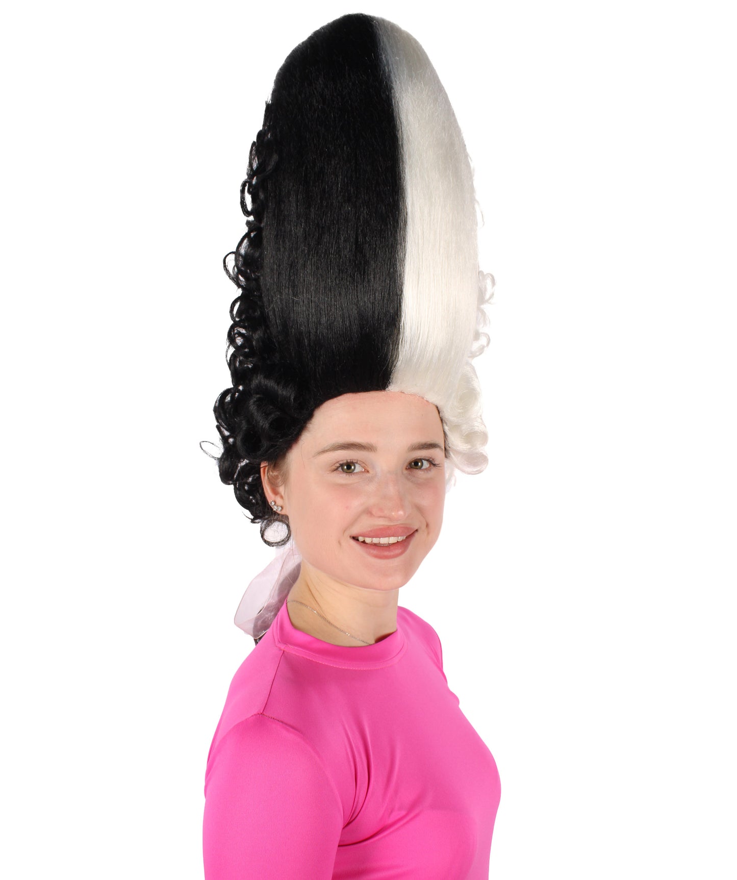 大人用ロココ王族の歴史的時代 17 世紀 18 世紀 アップヘアウィッグ H-6323 複数色 難燃性合成繊維