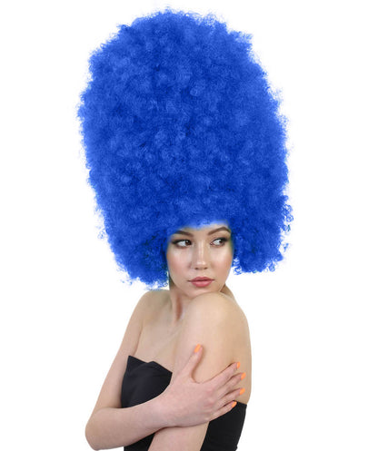 Wigs2youハロウィンパーティープレミアムレディースH-2005 着けやすい 非常に快適 スーパーサイズジャンボダークブルーアフロウィッグ