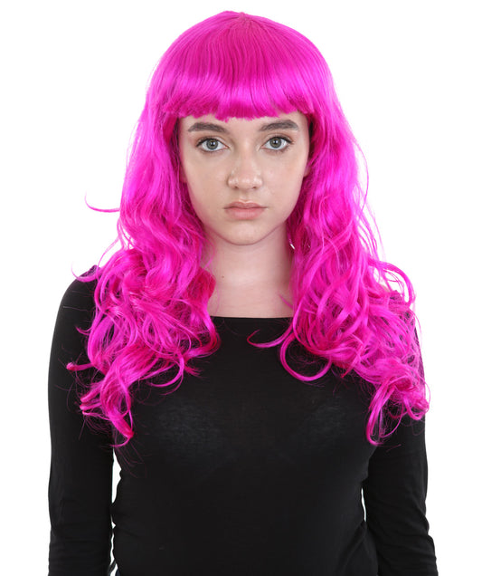 Wigs2you ハロウィンパーティープレミアム H-845 バットマン 女性ジョーカーウィッグ ネオンフューシャカラー