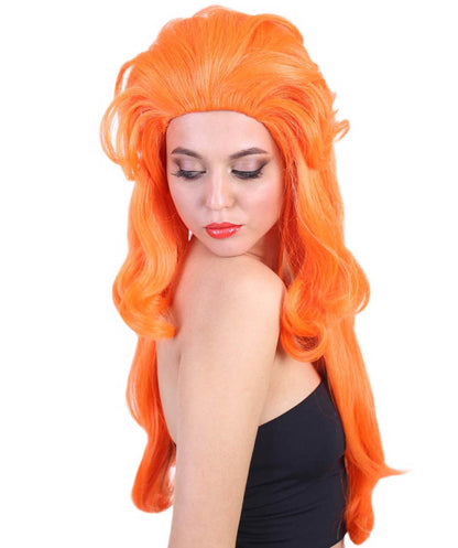Wigs2you ハロウィンおよびパーティー用プレミアムレディース H-510 オレンジ "レディー・ガガ" 長いウィッグ