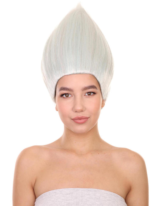 Wigs2you ハロウィン パーティー プレミアム レディース H-595 トロールズ ウィッグ シルバー ホワイト