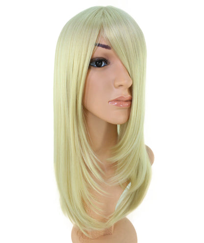 レディースファッション C-054 ロングストレート C-プラチナブロンド コスプレヒートスタイラブルウィッグ