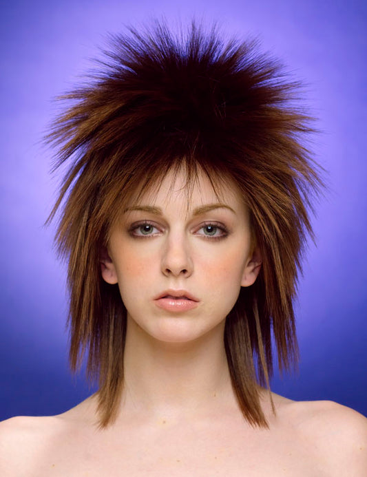 ハロウィンパーティープレミアムレディース W-311 チャコールゴールデンオーバーンティップス ファンシーキャラクターファッションウィッグ ソフト合成繊維