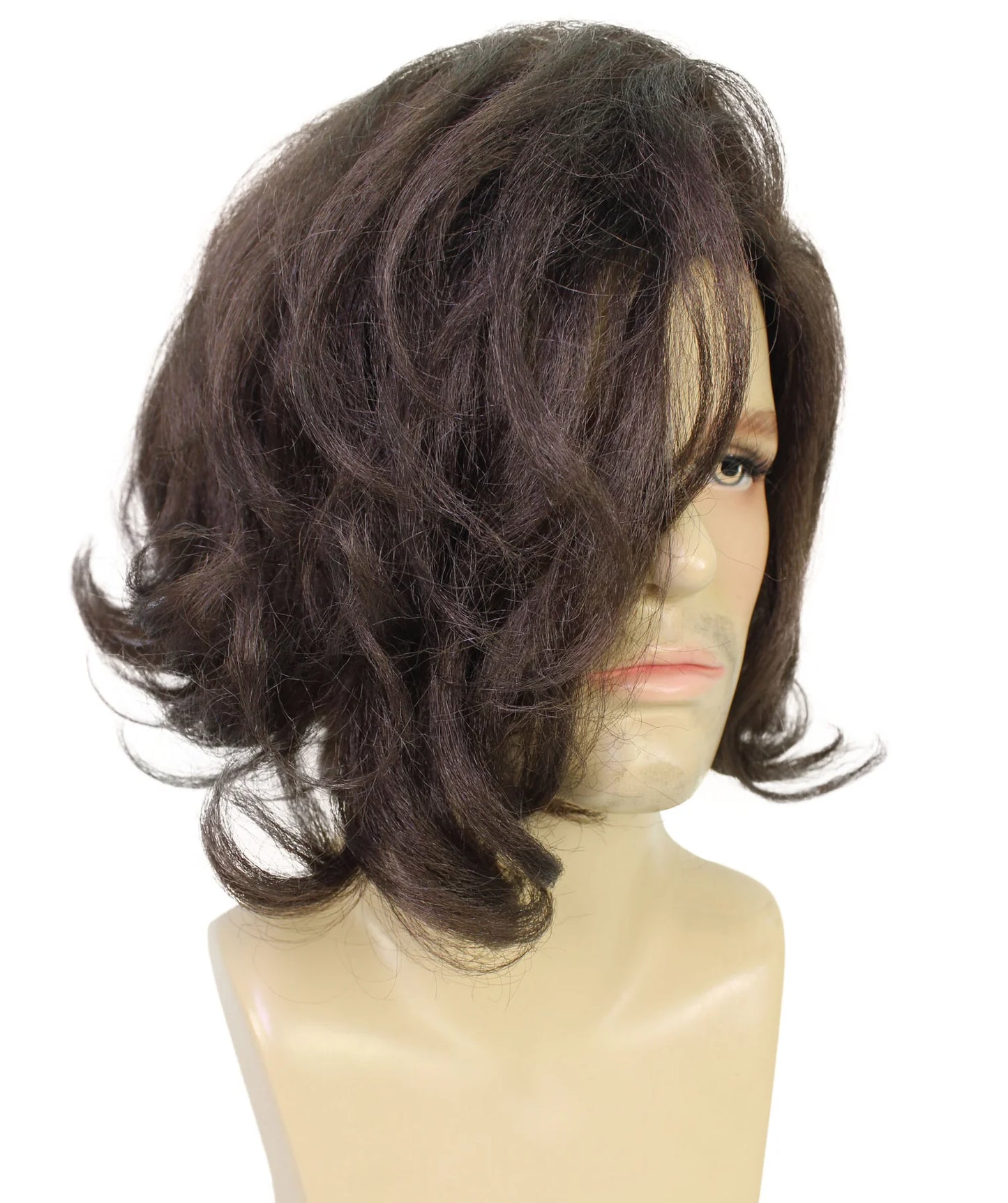 大人用メンズ H-6302 コメディ映画キャラクター レイヤードテクスチャードヘアウィッグ コスプレウィッグ 難燃性合成繊維