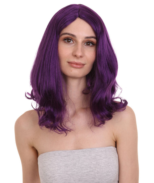 Wigs2you ハロウィン パーティー プレミアム レディース H-1283 着けやすい 快適なフィット感 バイオレット ページボーイ ウィッグ