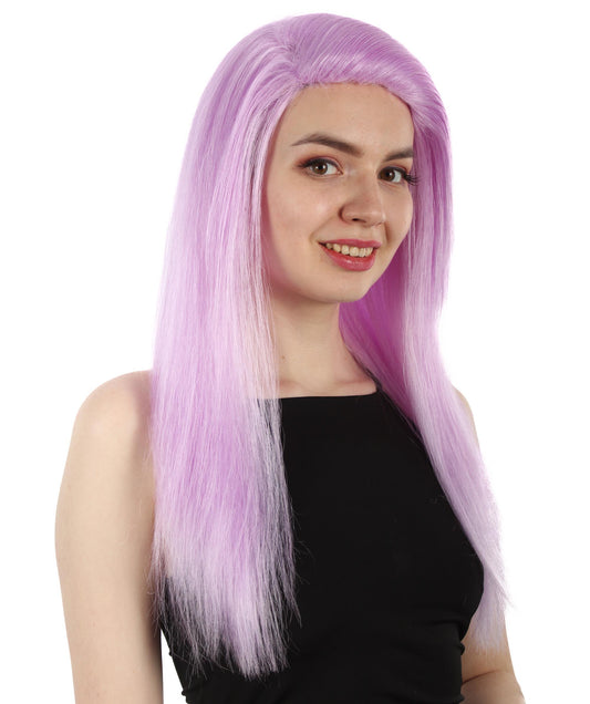 女性用ロングストレートサイドパートコスプレウィッグ ライトパープル H-5220_13 ファンシースタイル プレミアムハロウィンパーティーウィッグコレクション