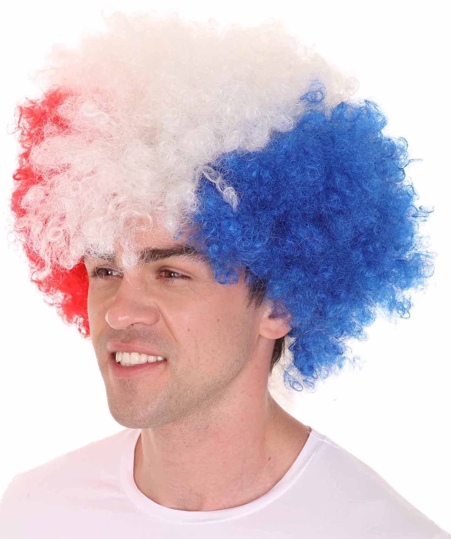 Wigs2you ハロウィンパーティープレミアム メンズ H-650 スーパーアフロウィッグ ミックスマルチカラー