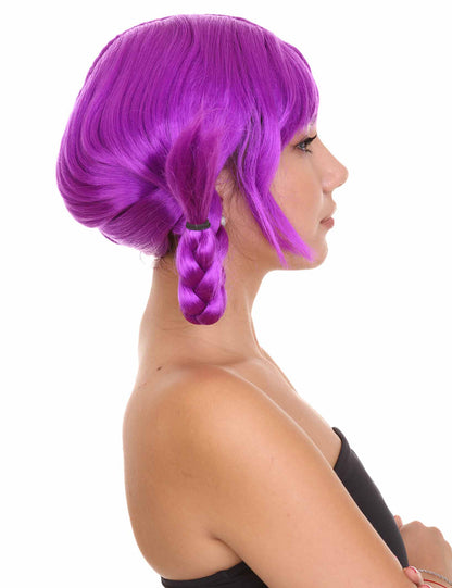 Wigs2you ハロウィン パーティー プレミアム レディース H-1645 簡単装着 とても快適 ピッピ バイオレット