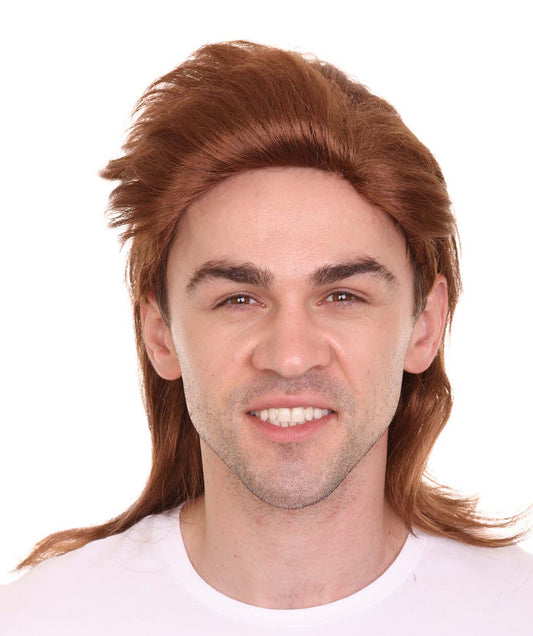 Wigs2you ハロウィンパーティープレミアム H-2143 80年代ブラウンマレットウィッグ あなたのためにカスタマイズ 男性の髪の部分の調整プロセス