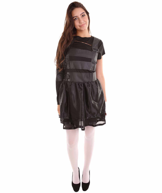 女性 JCO-457 のハサミマンコスチューム ブラックコスプレコスチューム