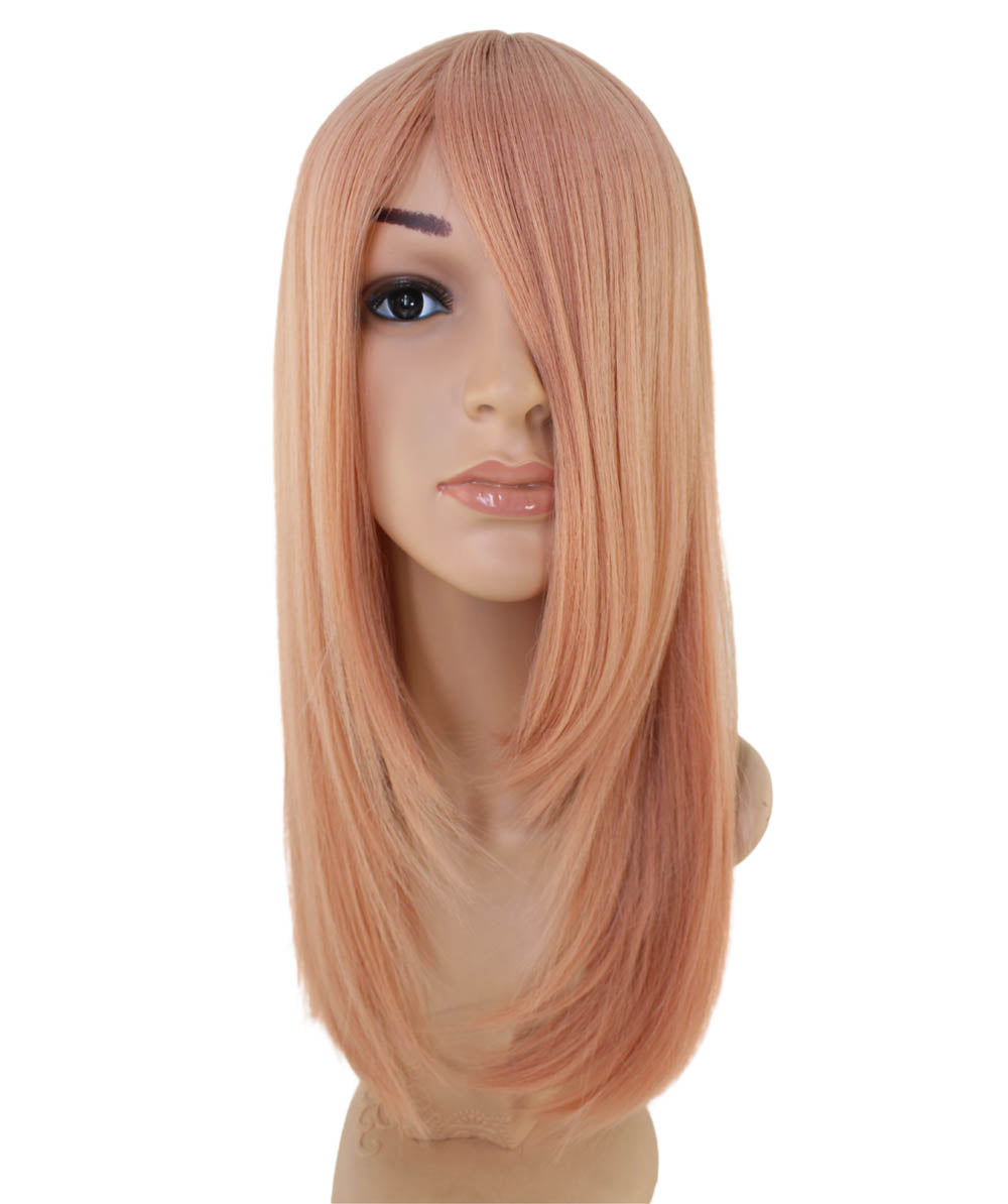 レディースファッション C-054 ロングストレート C-プラチナブロンド コスプレヒートスタイラブルウィッグ