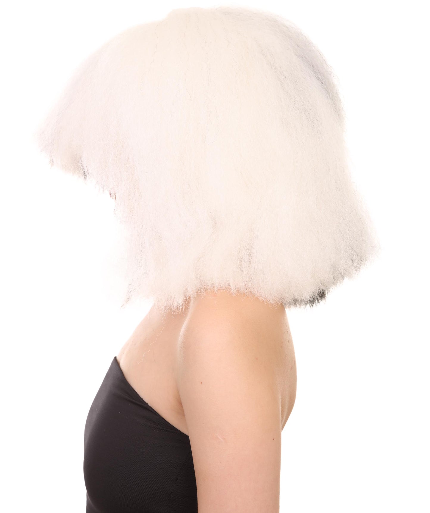 Wigs2you ハロウィンとパーティー プレミアム レディース H-493 SIA ブラックとホワイト ウィッグ 特大