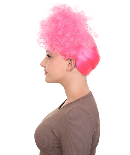 Wigs2you ハロウィンパーティープレミアムレディース H-1811 華やかに見えるピンクハーレクインウィッグ