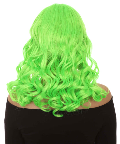 Wigs2you ハロウィンパーティープレミアム レディース H-1085 アリスウィッグ 鏡の国のアリス ライムカラー