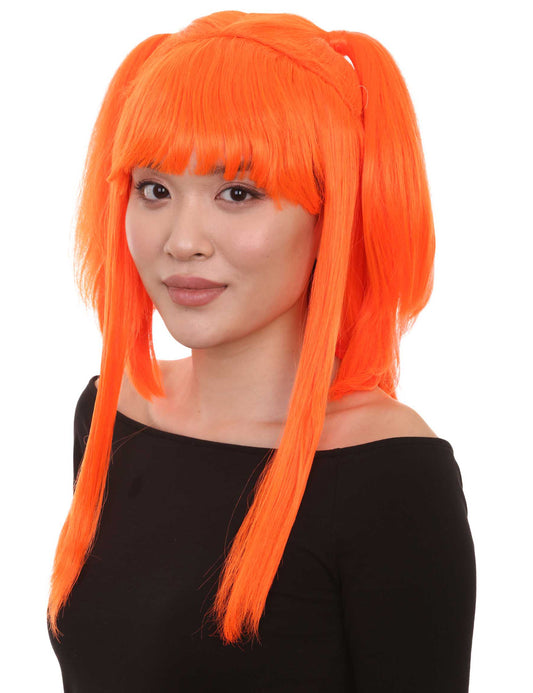 Wigs2you ハロウィンパーティープレミアム レディース H-774 バナナエンジェルウィッグ ネオンオレンジカラー