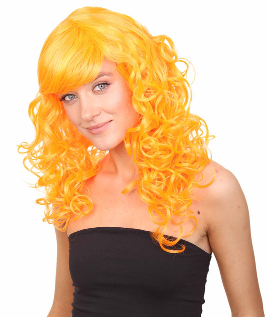 Wigs2you ハロウィン パーティー プレミアム レディース H-998 着用しやすい ベラウィッグ パンプキン オレンジ色