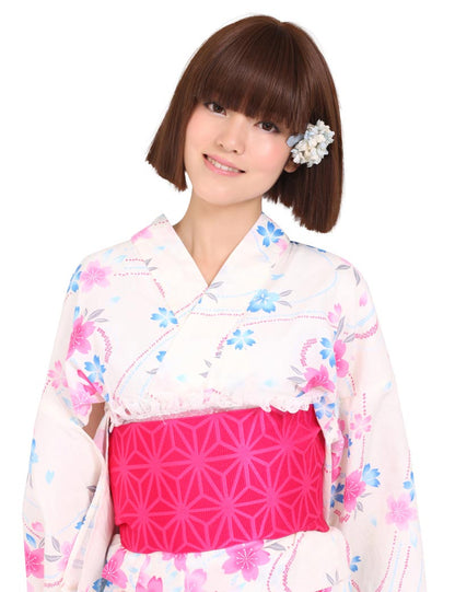 "耐熱商品☆レトロな印象のミディアムヘア！綺麗に整えられた毛先で和装にもピッタリなスタイルです♪ ウィッグネット付き ♪ W-591 "