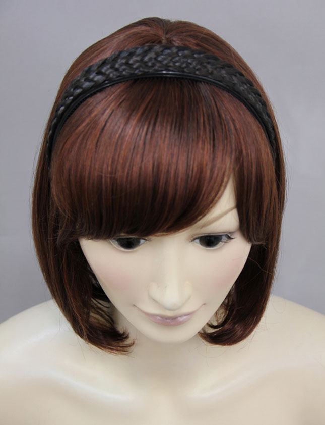 レディースファッション W-8213 ダーケストブラウン ヘアアクセサリー 合成繊維