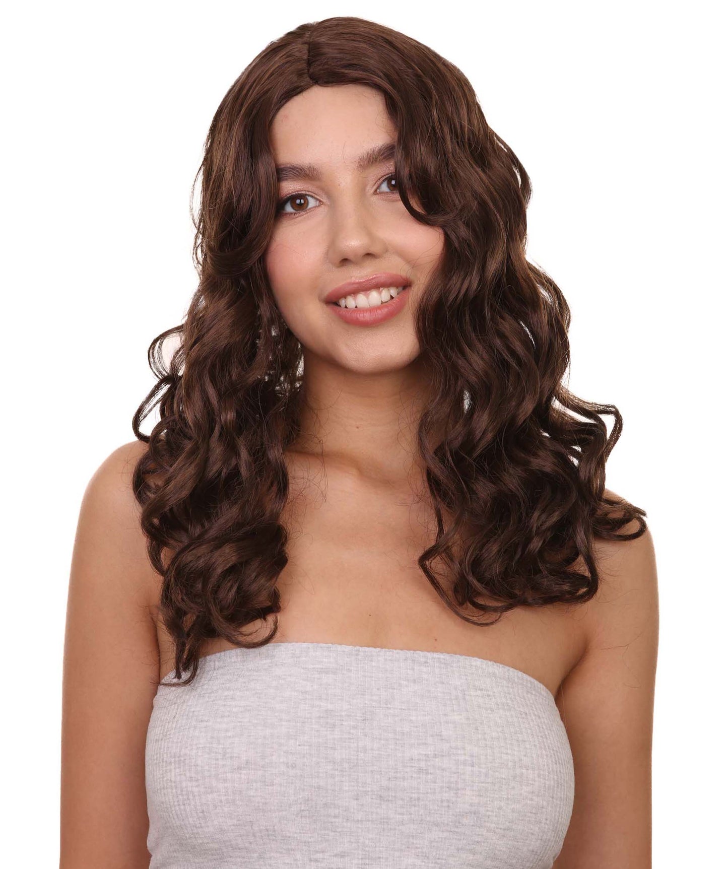 Wigs2you ハロウィンパーティー プレミアム レディース H-1107 とても着け心地の良いアリスウィッグ 鏡の国のアリス ブラウン色