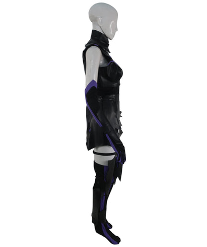 大人の女性用 JCA-035 JPアニメキャラクター パープル ブラック コスプレ衣装
