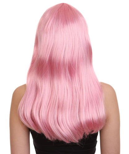 Wigs2you ハロウィン パーティー プレミアム レディース H-1053 とても快適なグラマー グリーン ウィッグ Lt ピンク色