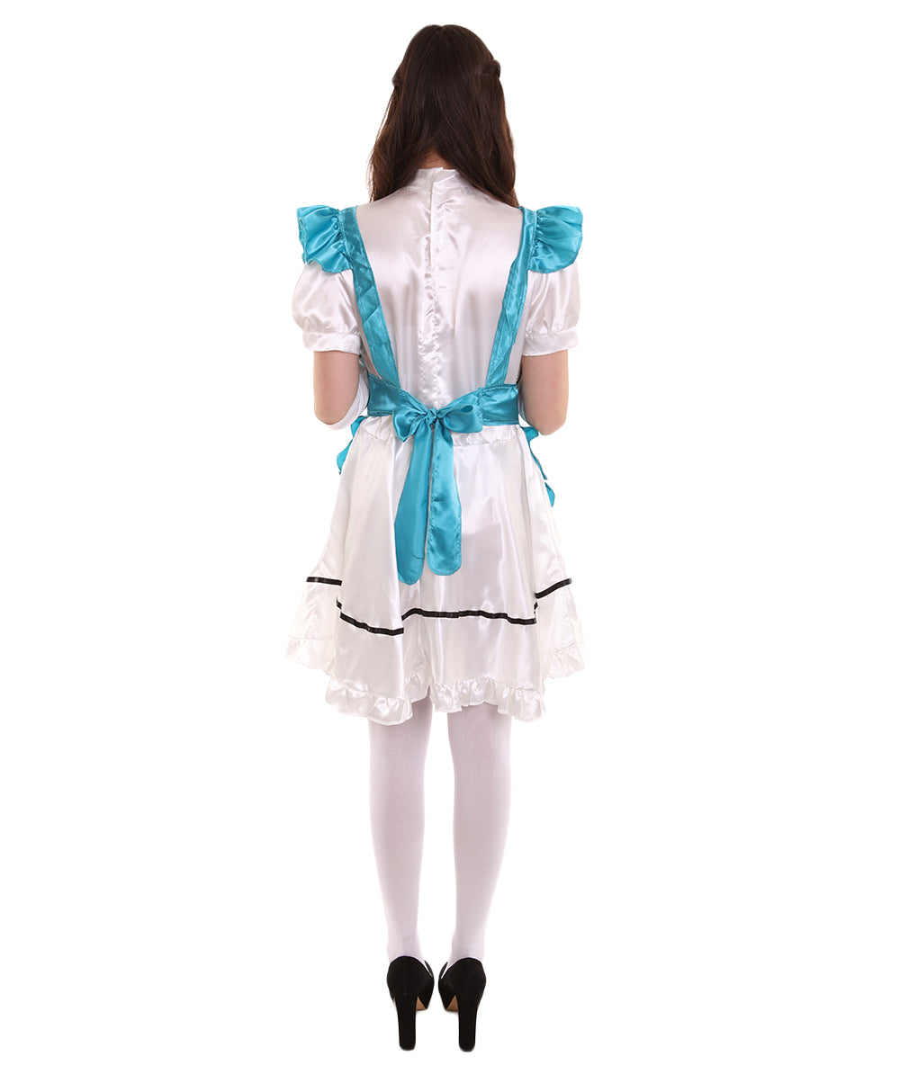 女性用 JCO-326_19 アニメ コスプレ フレンチメイド ファンシー ドレス アクアブルー コスプレ コスチューム