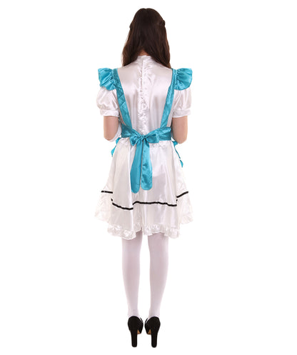女性用 JCO-326_19 アニメ コスプレ フレンチメイド ファンシー ドレス アクアブルー コスプレ コスチューム