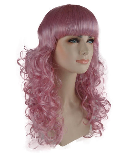 Wigs2you ハロウィン パーティー プレミアム H-826 バットマン 女性ジョーカー ウィッグ Lt ピンク色