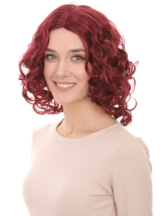 Wigs2you ハロウィン パーティー プレミアム レディース H-1414 着けやすい 快適なフィット感 カリフォルニア ガール バーガンディ ウィッグ