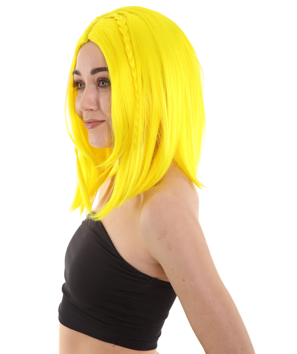 Wigs2you ハロウィンパーティープレミアム レディース H-920 スワンプクイーンウィッグ ネオンイエロー色