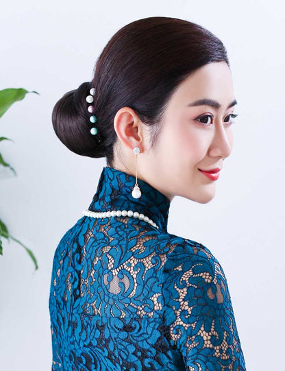 綺麗に編みこまれたシニヨン和装ウィッグ | お着物似合いそうな大人っぽい雰囲気です | W-8418