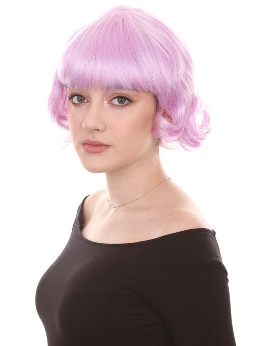 Wigs2you ハロウィン パーティー プレミアム レディース H-1356 着けやすい 快適なフィット感 カーニバル Lt パープル ウェーブのかつら