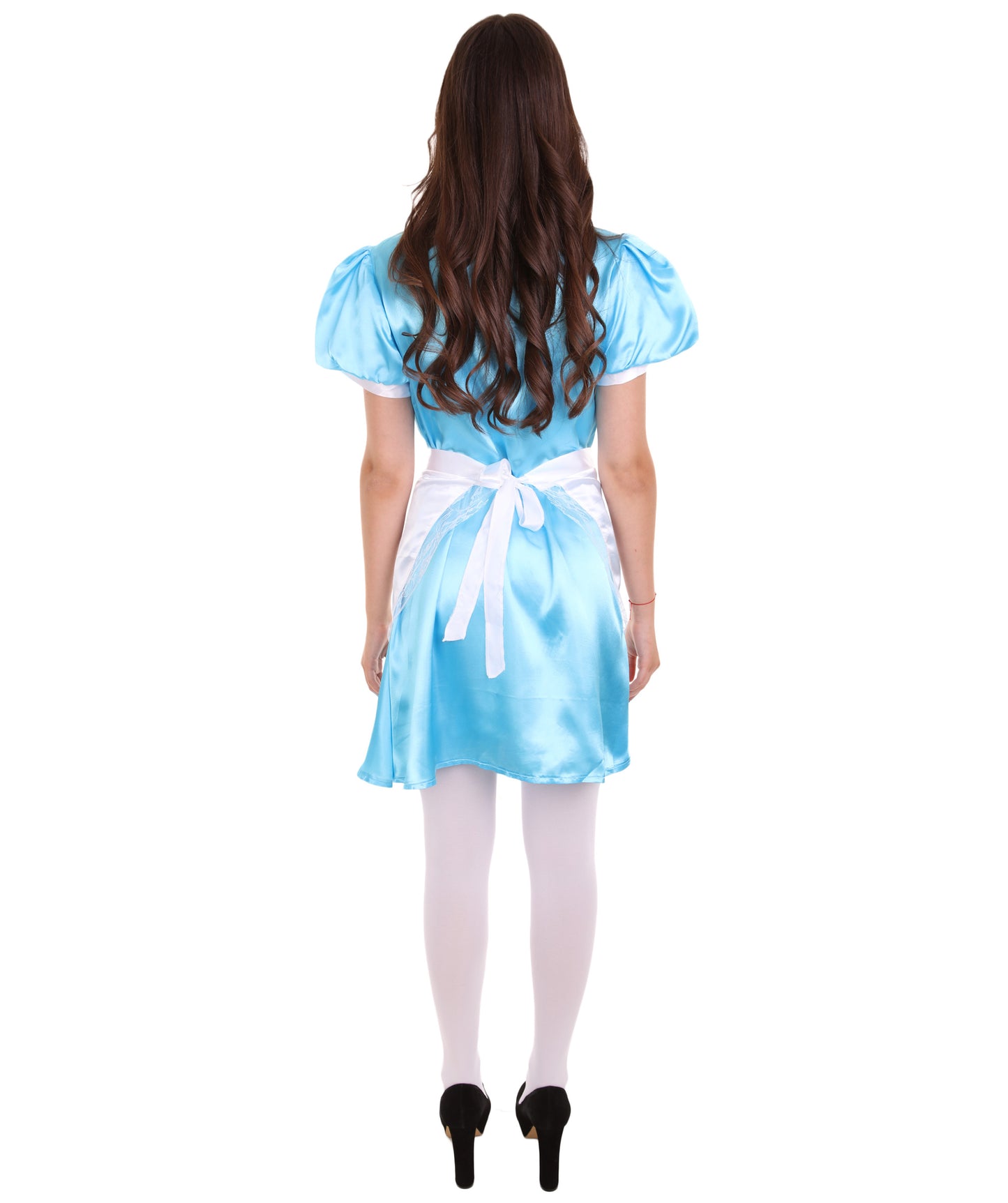 大人用女性の JCO-328_18 フレンチエプロンメイド制服 レイクブルー コスプレコスチューム