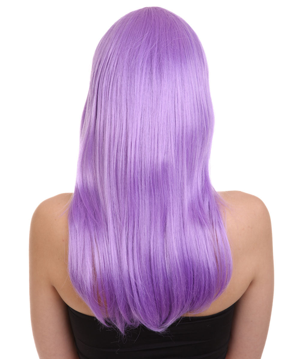Wigs2you ハロウィン パーティー プレミアム レディース H-1048 とても快適なグラマー グリーン ウィッグ ライラック色