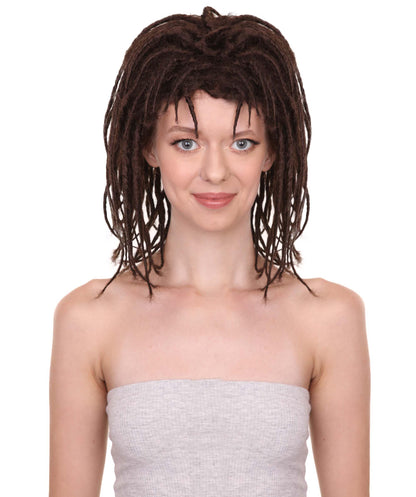 Wigs2youハロウィンパーティープレミアムレディースH-1959 着けやすい 非常に快適 デラックスブラウンドレッドロックウィッグ