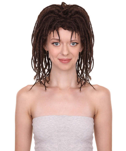 Wigs2youハロウィンパーティープレミアムレディースH-1959 着けやすい 非常に快適 デラックスブラウンドレッドロックウィッグ