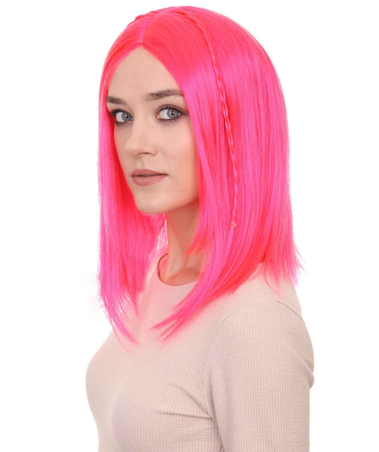 Wigs2you ハロウィンパーティープレミアム レディース H-925 スワンプクイーンウィッグ ネオンピンク色
