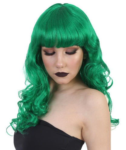 Wigs2you ハロウィンとパーティー プレミアム レディース H-486 グリーン バットマン 女性ジョーカー ウィッグ