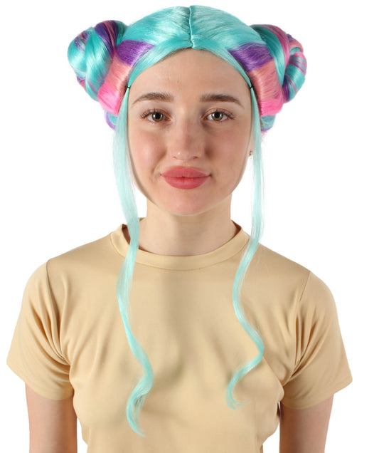 Wigs2you ハロウィンパーティ プレミアムレディース Cardi B カラフルバンズウィッグ H-5734