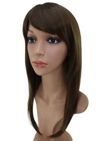 定番の人気商品です！ストレートロングスタイル  ウィッグ1つで簡単にサラサラヘアーに！ ウィッグネット付き W-407